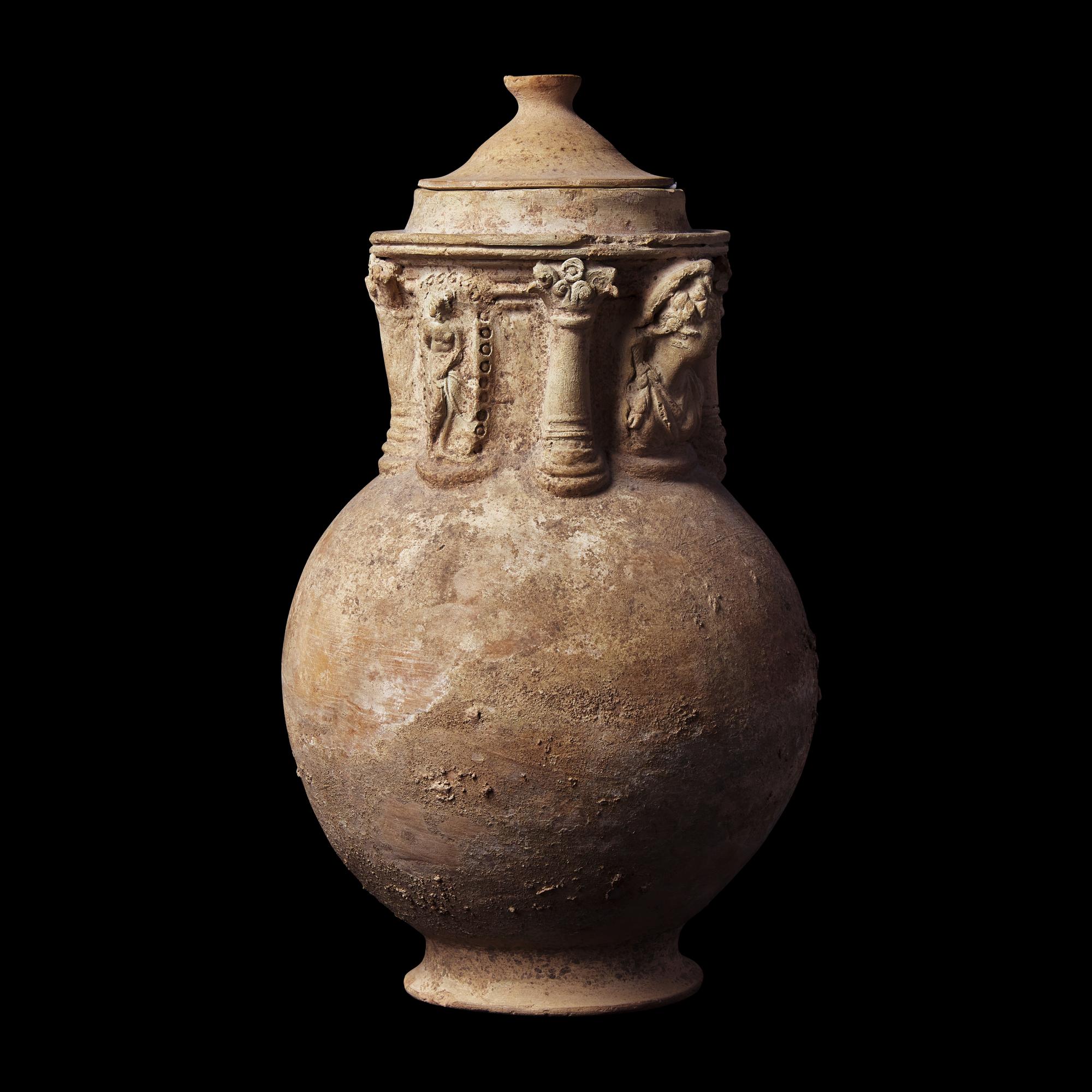 A Syrian Terracotta Cinerarium