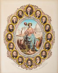 [POLITICS]. FEUSIER, Augustus, lithographer. BOUCLET, F., publisher. Presidents of the United States.