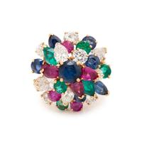 DIAMOND AND MULTIGEM CLUSTER RING