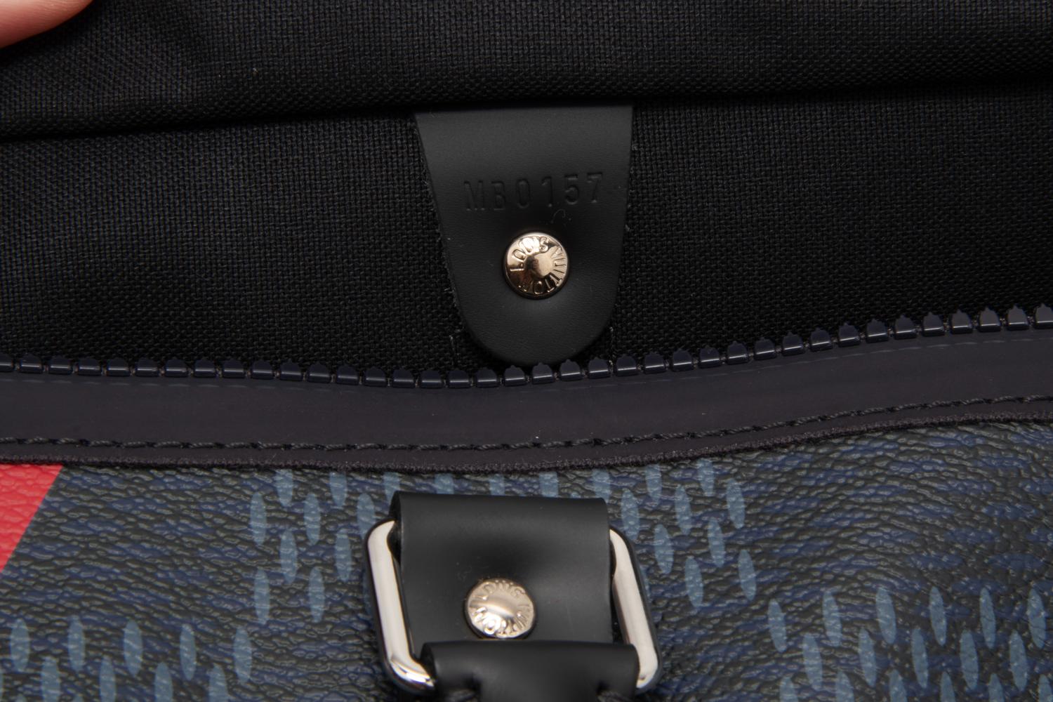 Louis Vuitton Keepall Bandoulière 45 in Latitude Damier Cobalt, America's Cup, 2017