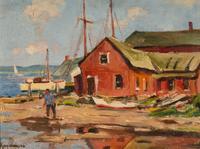 Waterfront at Essex. Conn , c. 1953