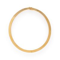 Yellow Gold Omega Necklace