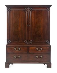 A George III Mahogany Linen Press