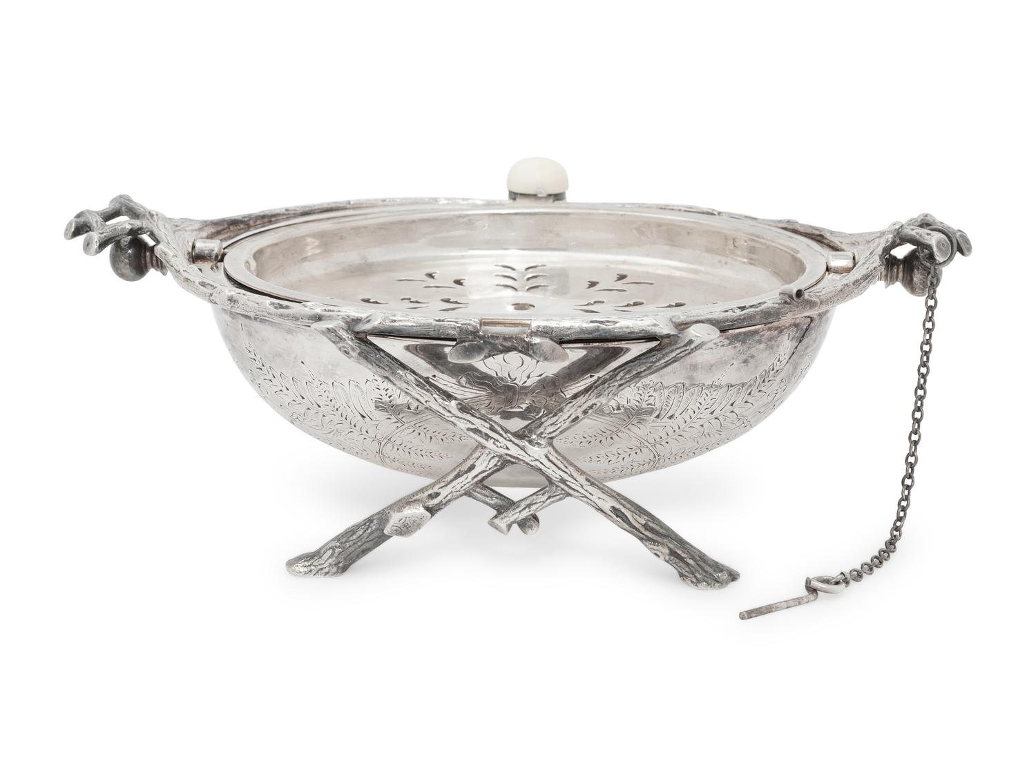 A Pair of English Silver-Plate Table Articles