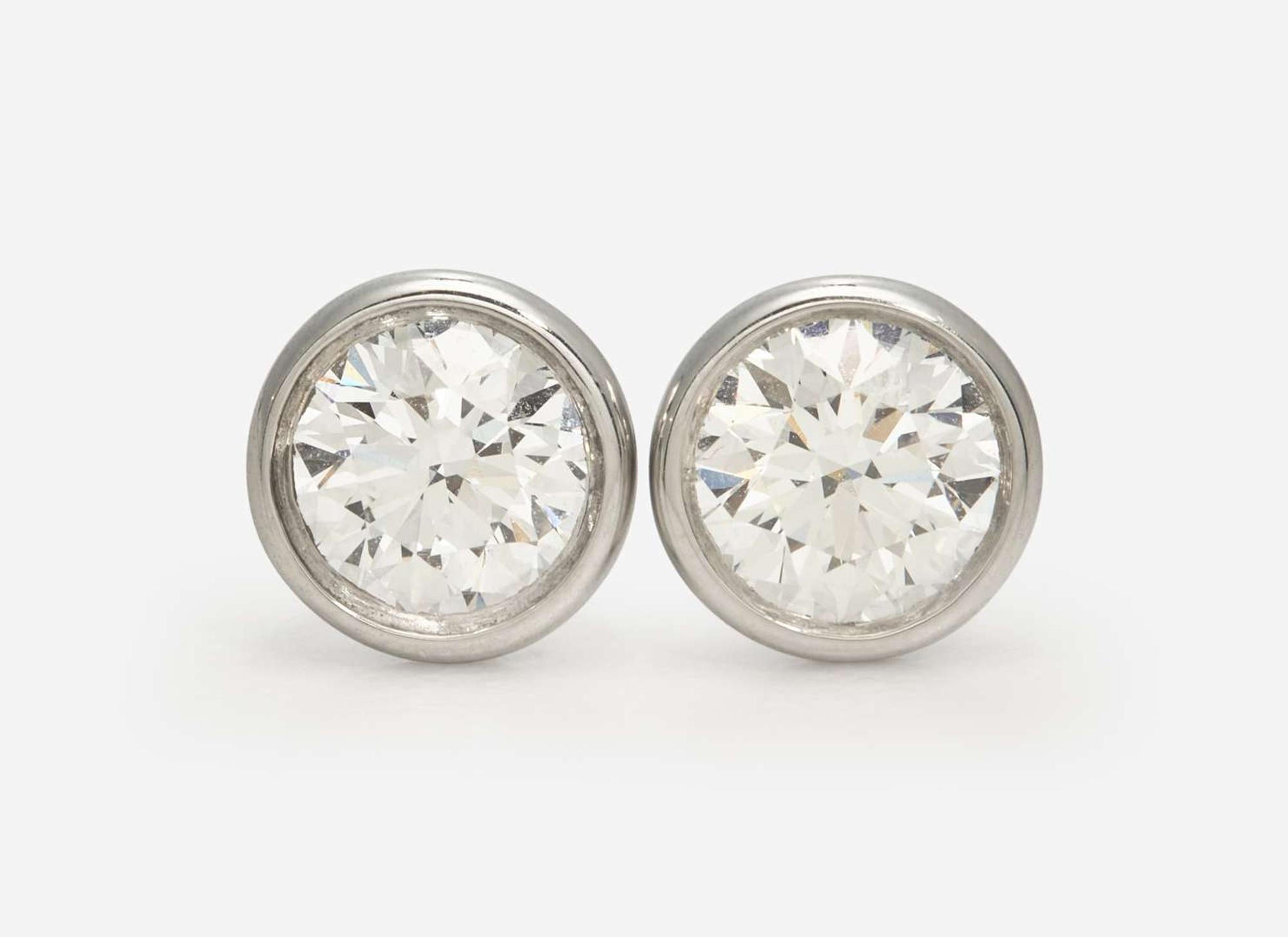 A Pair of Elsa Peretti for Tiffany & Co. Diamond Studs