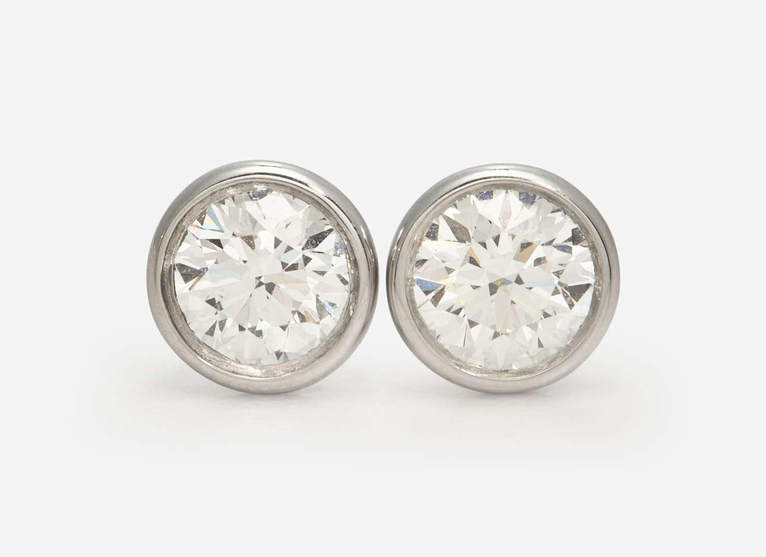 A Pair of Elsa Peretti for Tiffany & Co. Diamond Studs