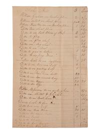 [ENSLAVEMENT & ABOLITION]. A group of 4 estate documents listing individual enslaved persons, most by name. [Lincoln County, KY], 1809-1830.