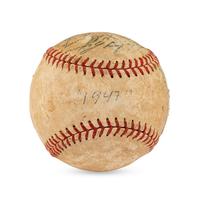 A 1947 Detroit Tigers Team Signed Autograph Baseball
