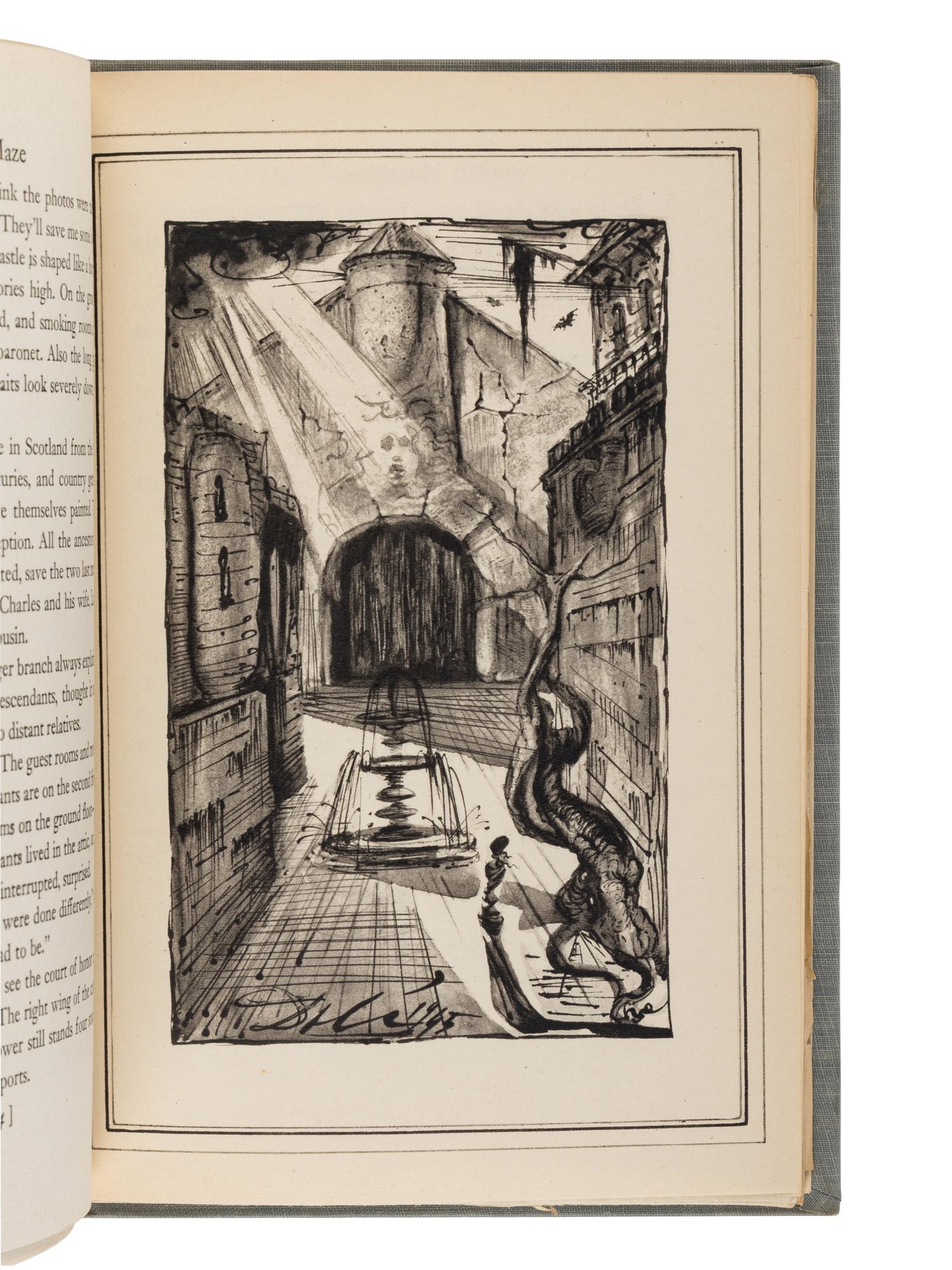 SANDOZ, Maurice (1892-1958). The Maze. Salvador DALI (1904-1989), illustrator. Garden City, NY: Doubleday, Doran, & Company, 1945.