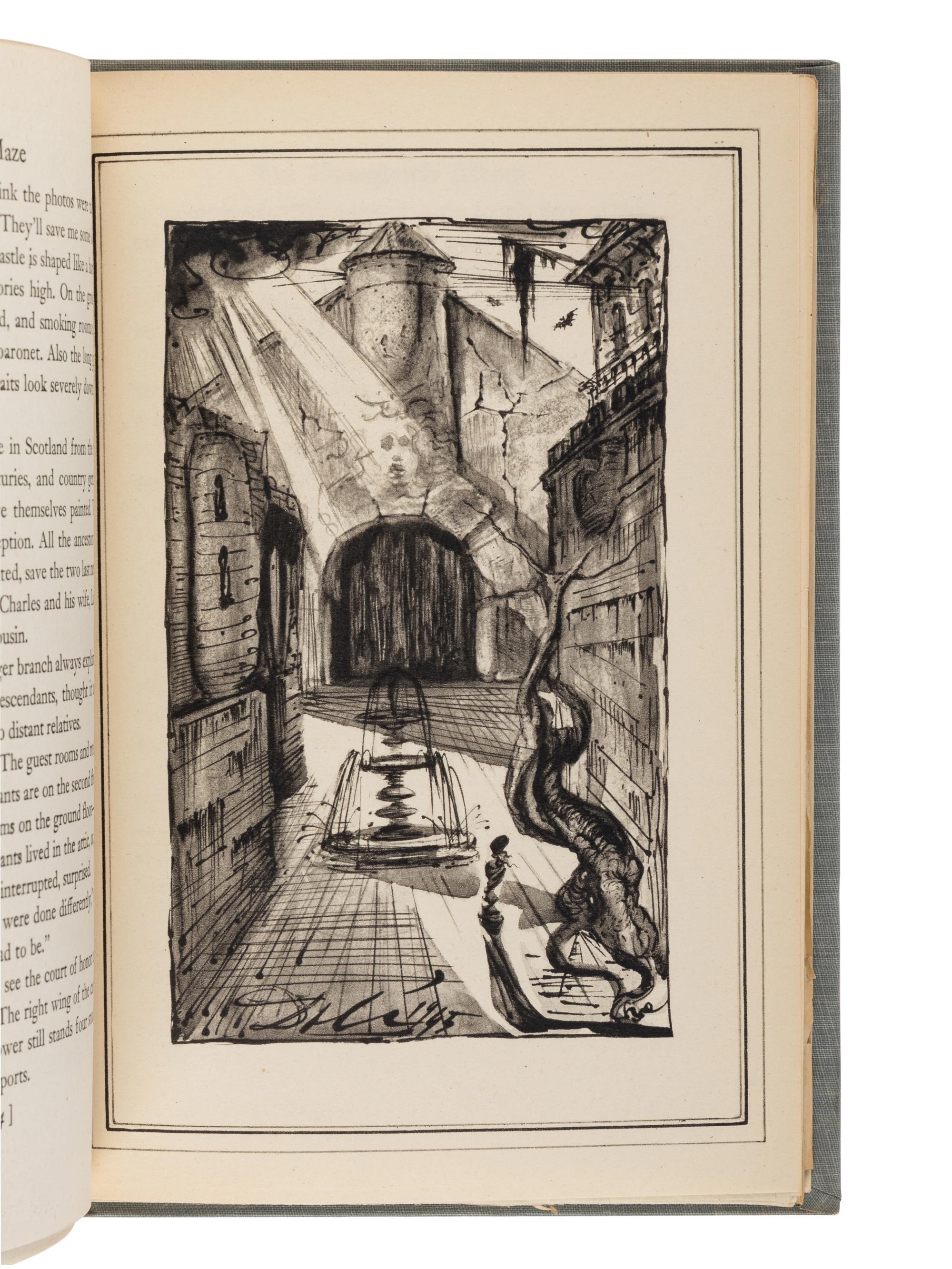 SANDOZ, Maurice (1892-1958). The Maze. Salvador DALI (1904-1989), illustrator. Garden City, NY: Doubleday, Doran, & Company, 1945.