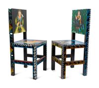 A Pair of Painted Side Chairs