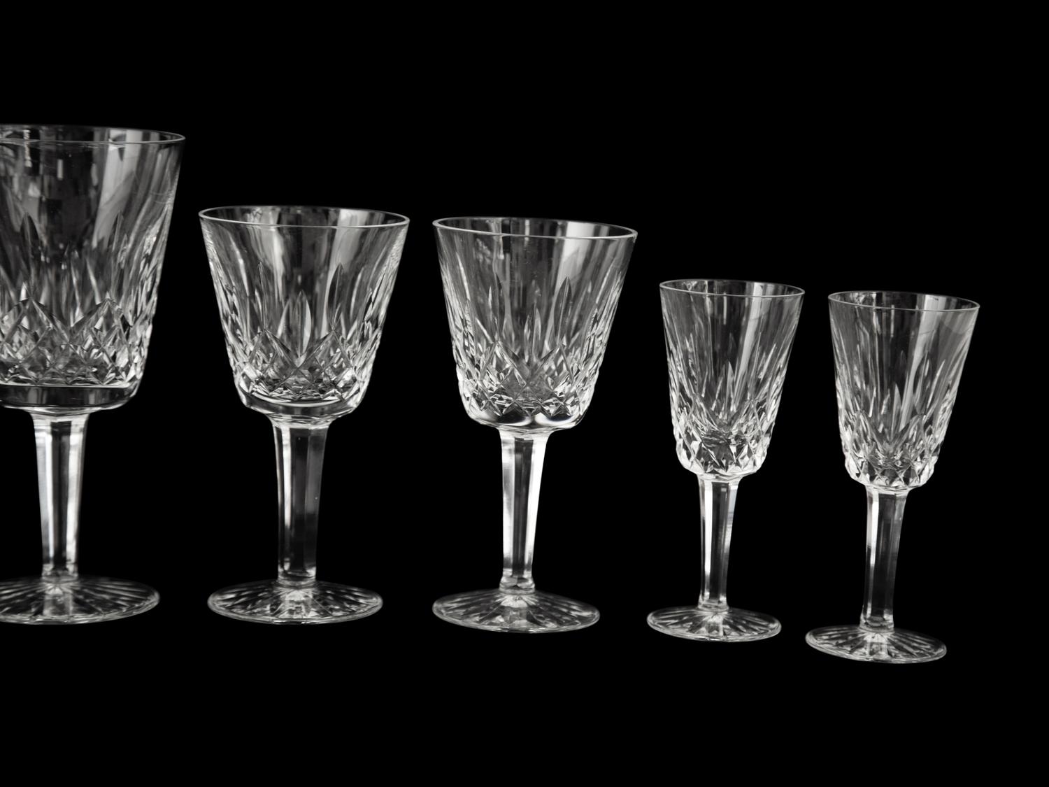 A Group of Waterford Lismore Stemware