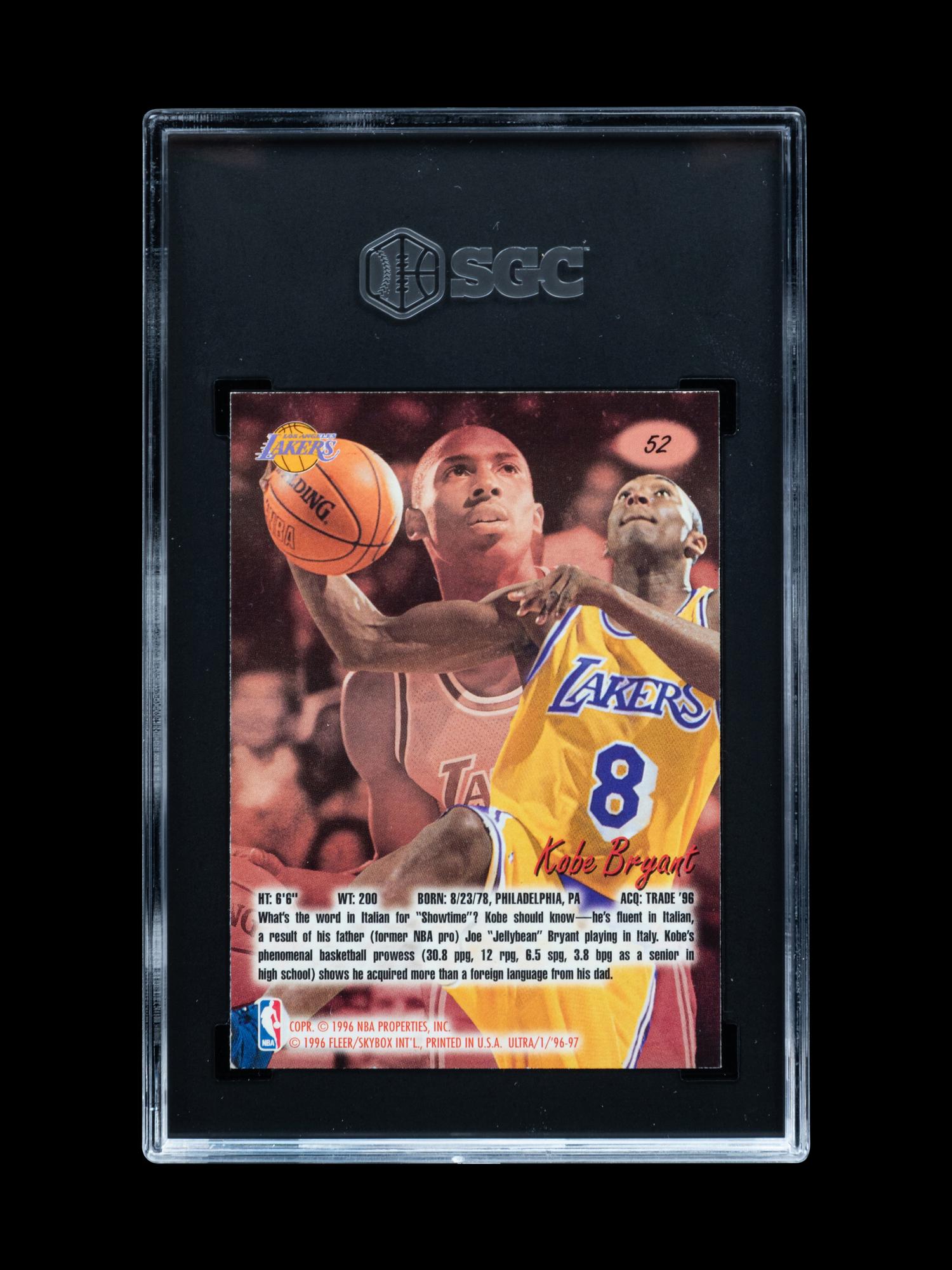 A Group of 1996-97 Fleer Ultra Kobe Bryant Rookie Basketball Cards,