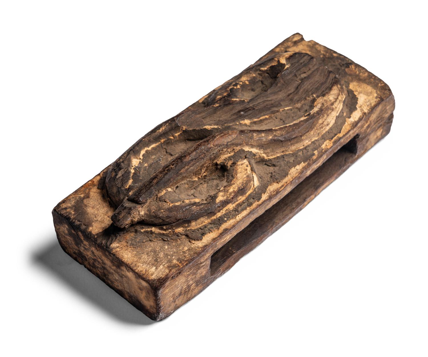 An Egyptian Wood Snake Coffin