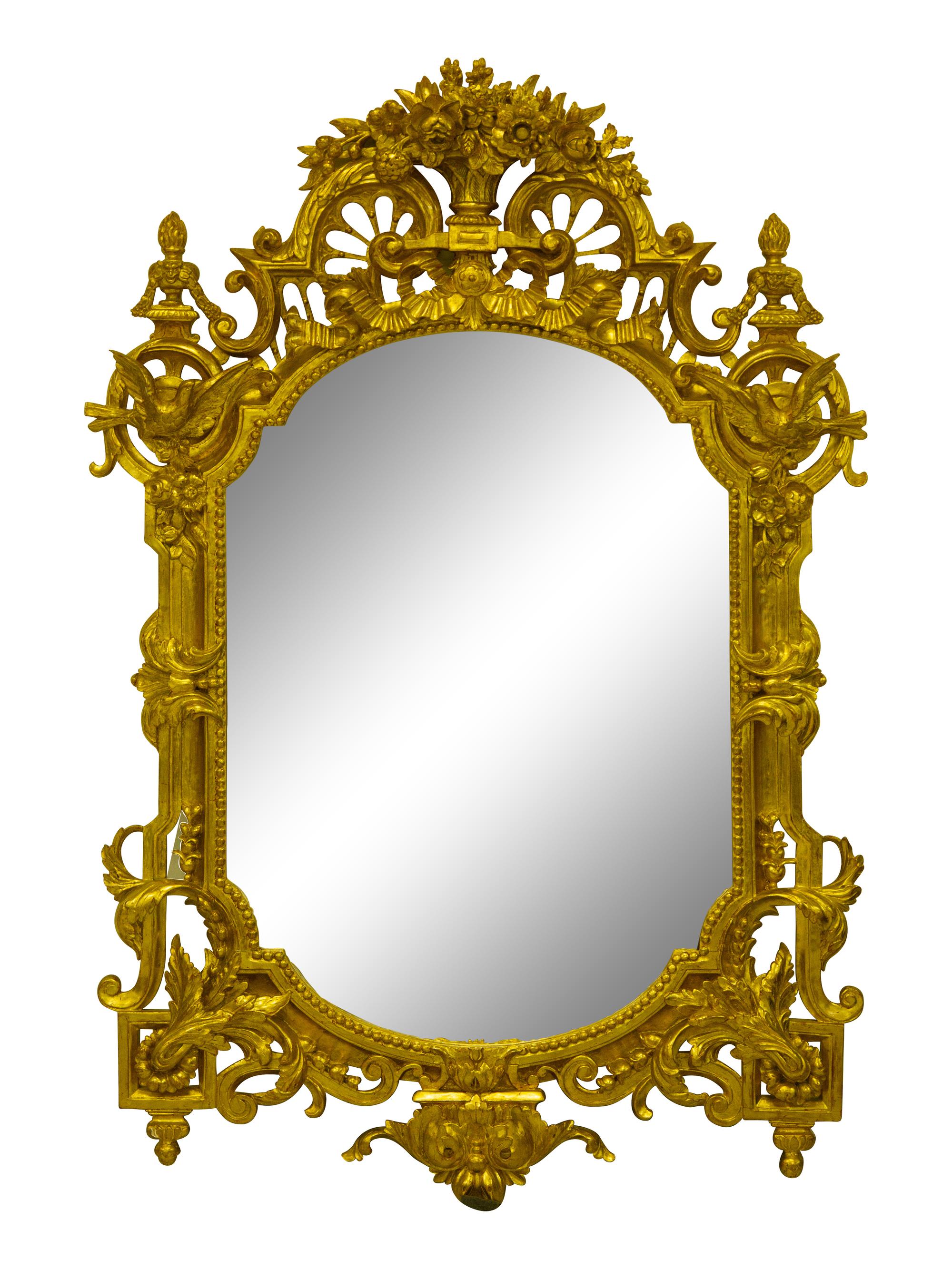 A Régence Style Giltwood Mirror