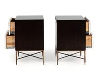 A Pair of Bernhardt Mother of Pearl Veneered Side Tables