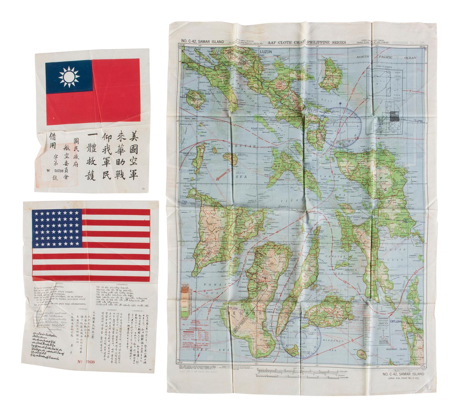 [WORLD WAR II]. Footlocker and archive of Lt. John C. Stiles, radio officer for the 5 AF.