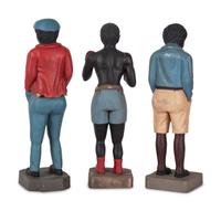 Three Painted Plaster African American Figures