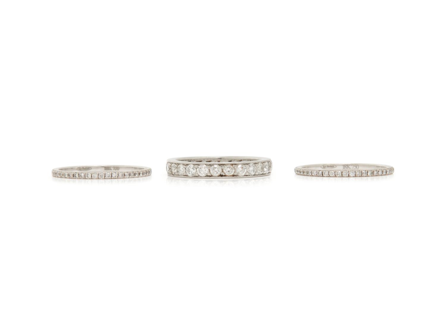 COLLECTION OF DIAMOND ETERNITY BANDS