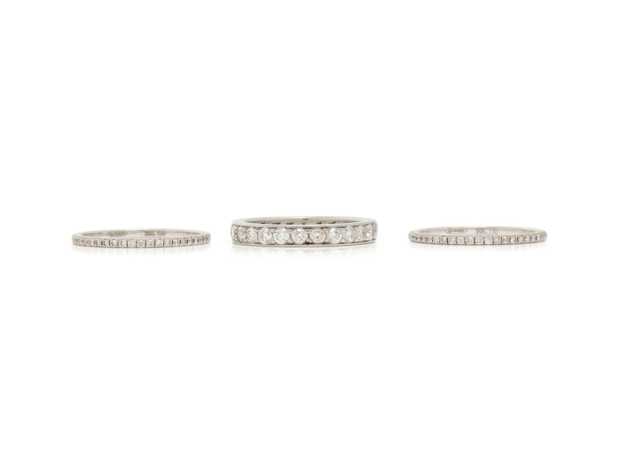 COLLECTION OF DIAMOND ETERNITY BANDS