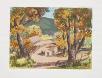 Five Works: Bishop's Chapel, edition 25/130; Spring Pastures , edition 23/130; Lilies , edition 31/120; New Mexico Village , edition 63/115; The Beaver Pond