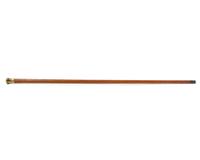 A Gold-Mounted Oak Cane / Walking Stick Made from a Wood Girder From Independence Hall, Philadelphia, PA, by Jacob W. Colladay, Dated "1854"