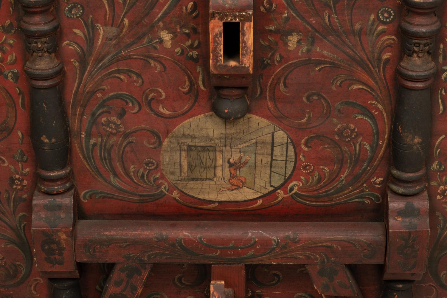 A Dutch Green Painted Tilt Top Table