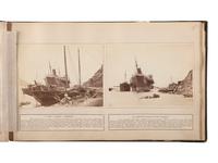 [EARLY PHOTOGRAPHY]. [FLOYD, William Pryor (1834-ca 1900), photographer]. Album containing 22 photographs documenting the effects of the 1874 typhoon in Hong Kong.