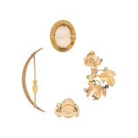 COLLECTION OF YELLOW GOLD AND MULTIGEM JEWELRY