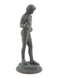A Grand Tour Bronze Figure of Narcissus
