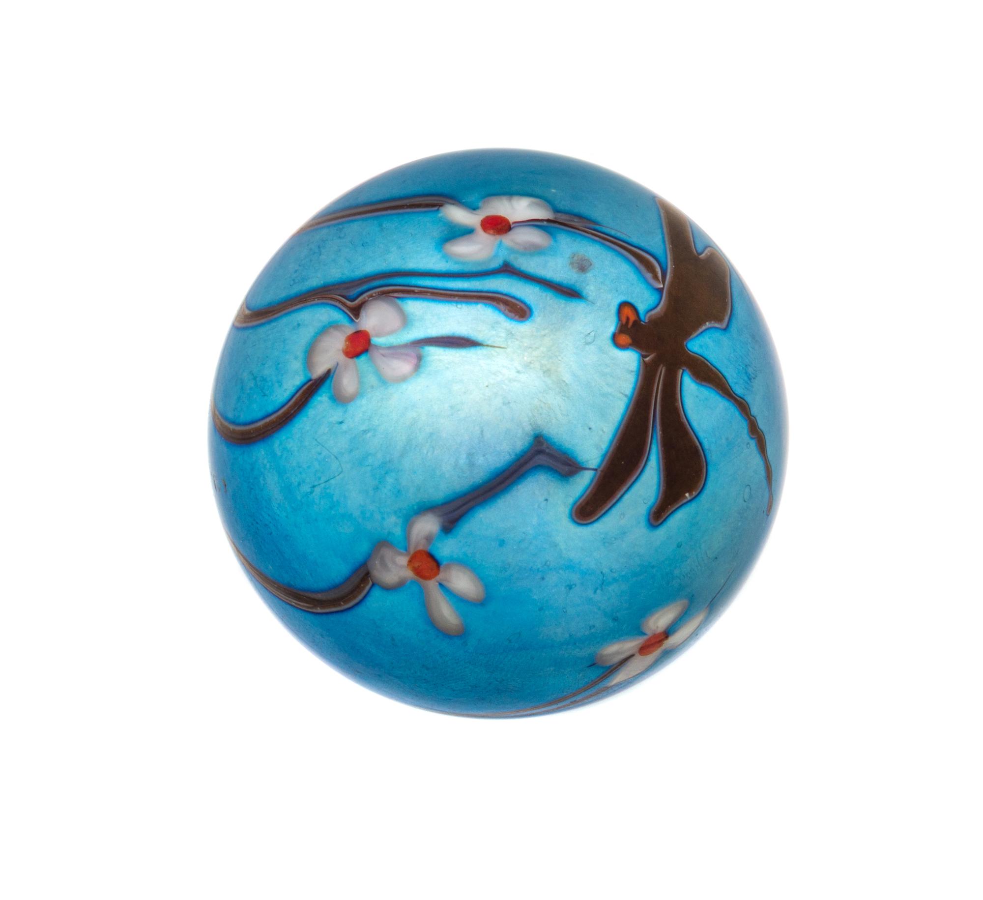 Orient & Flume, Chico, California, a dragonfly miniature paperweight, 1976