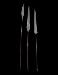 Three Maasai Warrior Spears