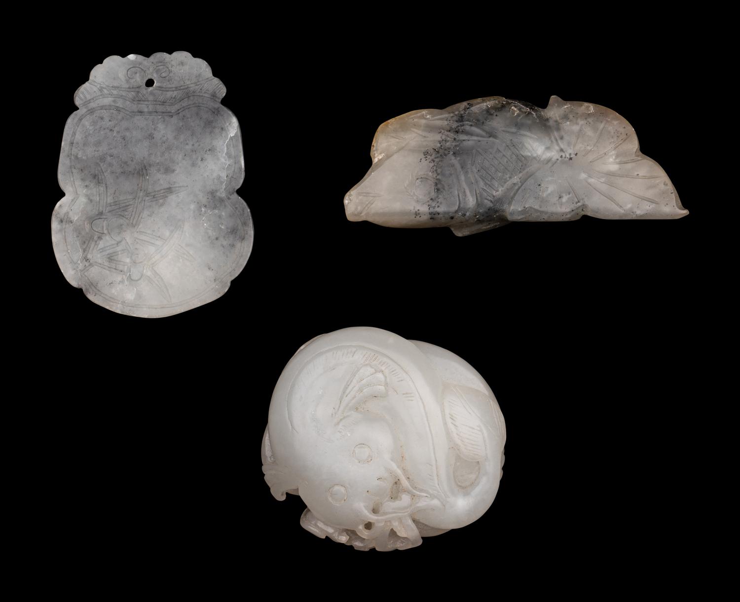 Three Chinese Jade Carvings
