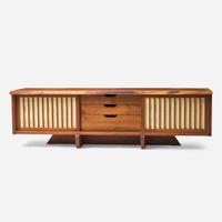 Mira Nakashima (American, b. 1942) Special "Conoid Room Divider" Cabinet, George Nakashima Woodworker, New Hope, Pennsylvania, 2007