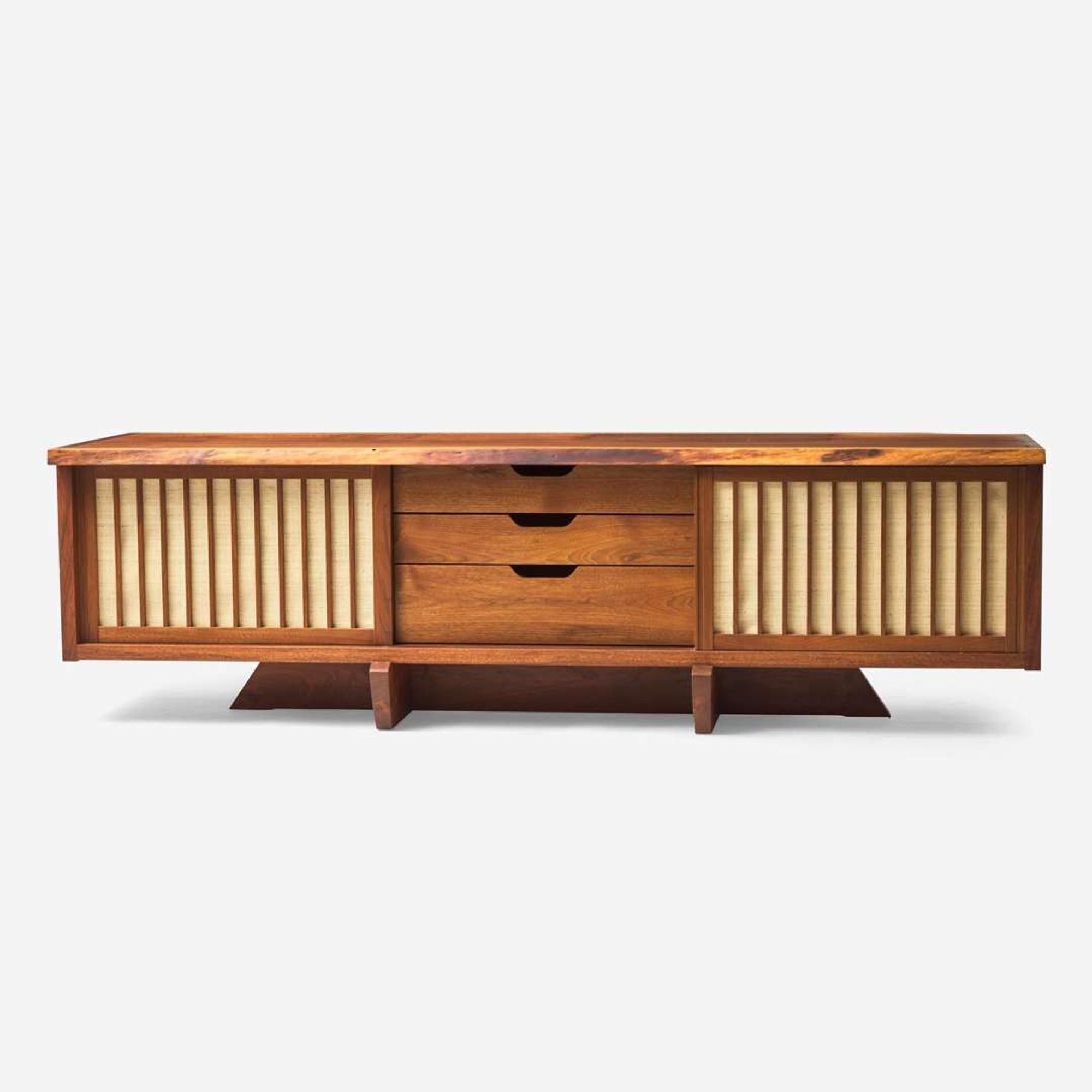 Mira Nakashima (American, b. 1942) Special "Conoid Room Divider" Cabinet, George Nakashima Woodworker, New Hope, Pennsylvania, 2007