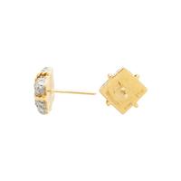 VERDURA, DIAMOND 'WRAPPED PACKAGE' EARRINGS