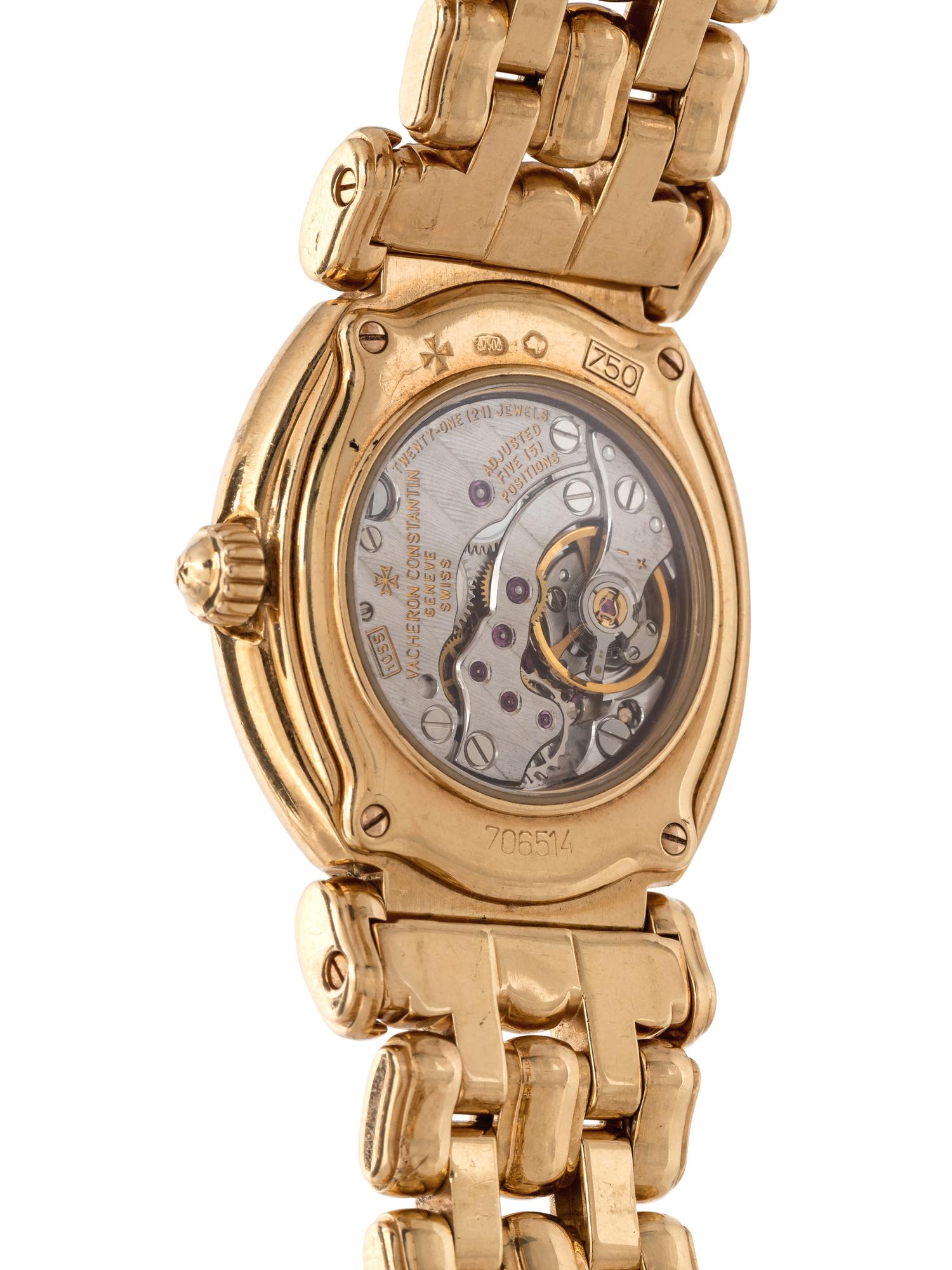 Vacheron Constantin, 18K Yellow Gold and Diamond Wristwatch