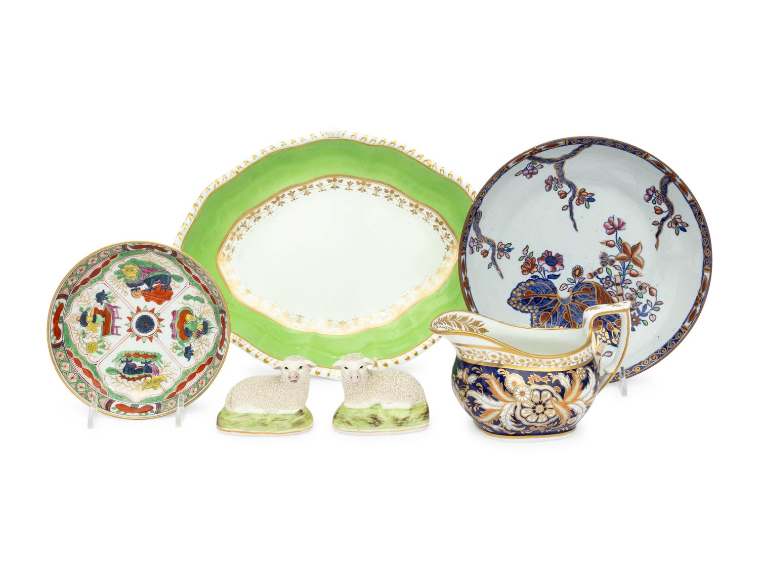 A Group of English Porcelain Articles
