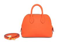 HERMÈS, MINI BOLIDE IN ORANGE CHÈVRE