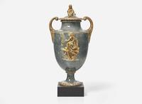 A Wedgwood & Bentley Variegated Ware Covered Vase, UK, 1770s