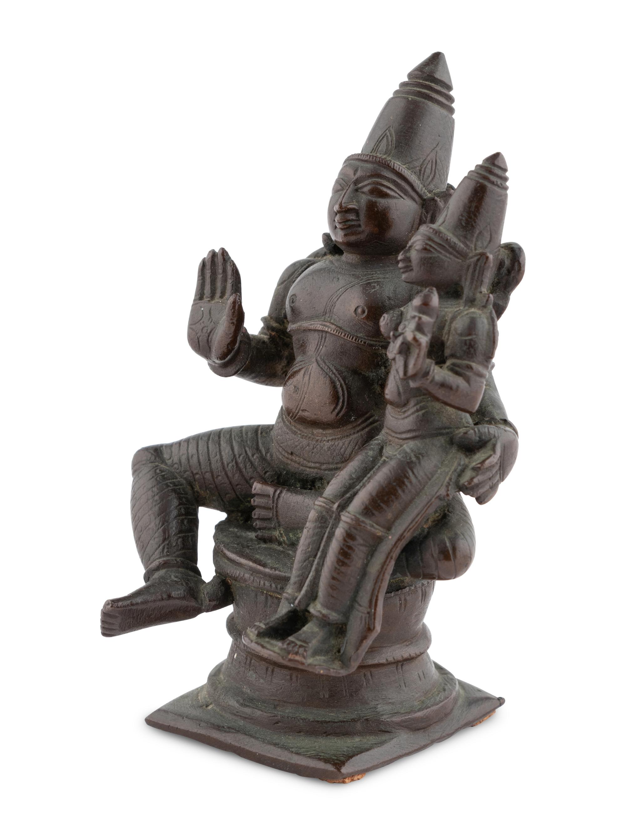 An Indian Bronze Figural Group