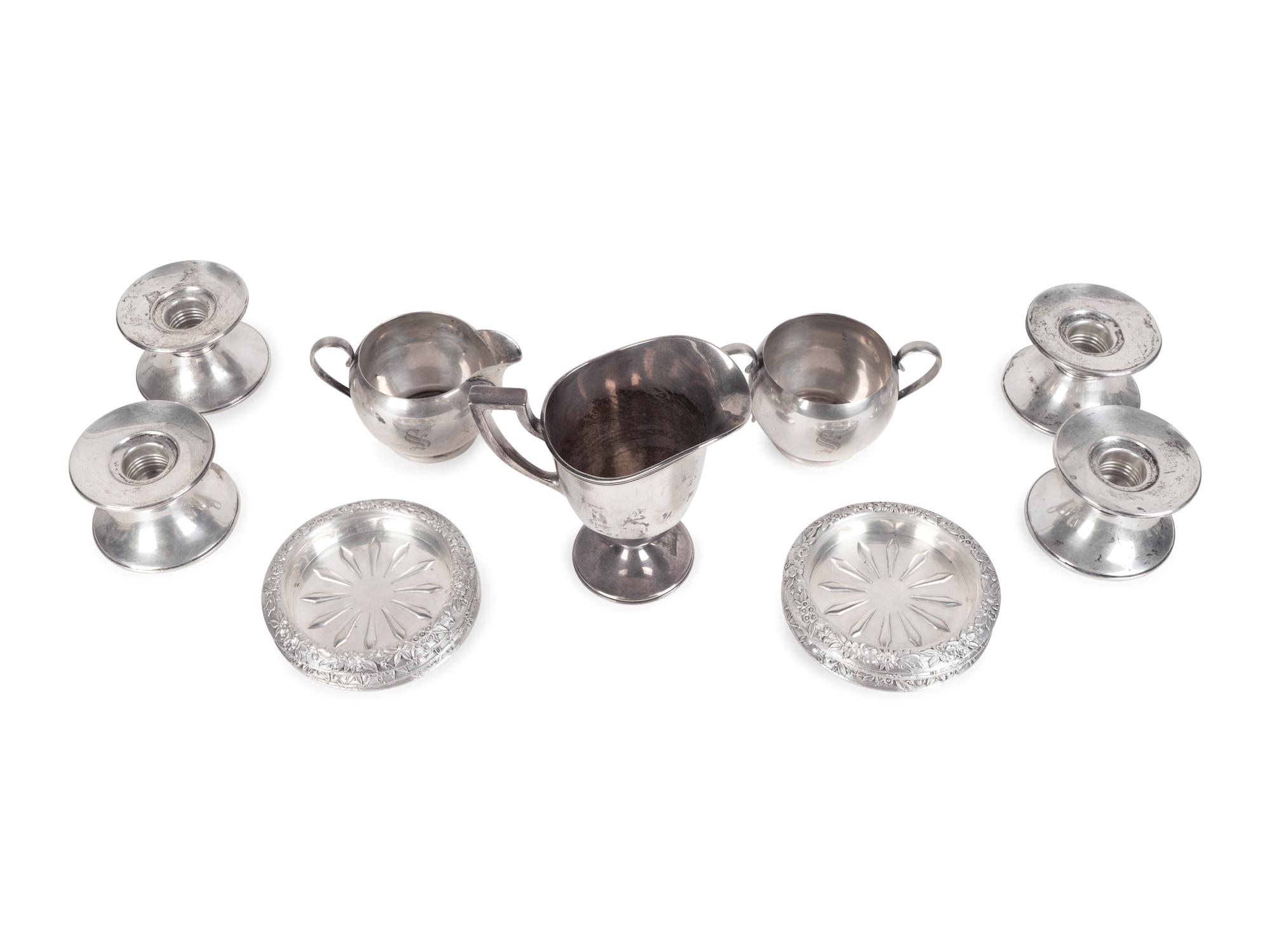 Thirteen American Silver Table Articles — VARIOUS MAKERS, 20TH CENTURY