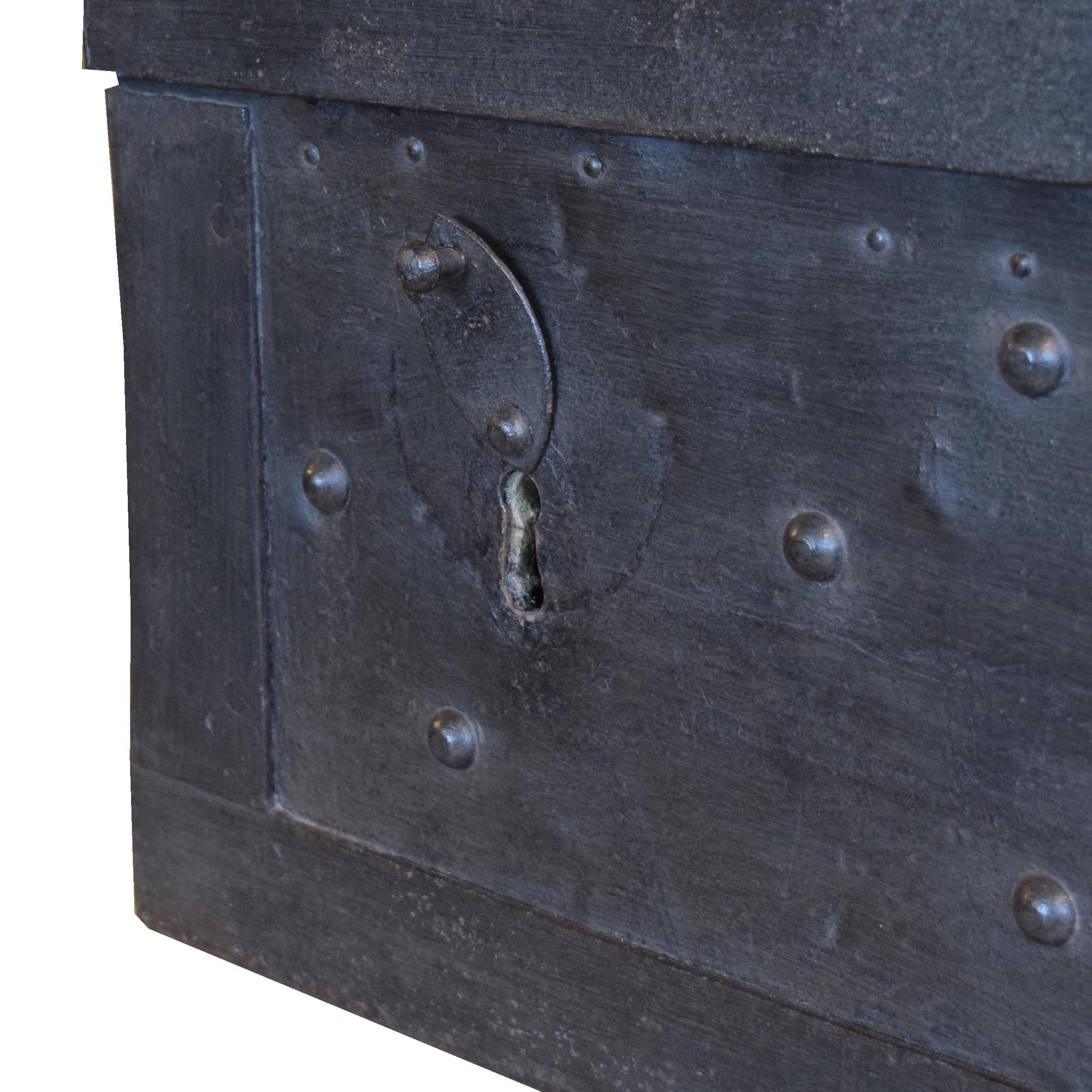An Iron Lockbox 19.5" W x 12" D x 10" H — Italy