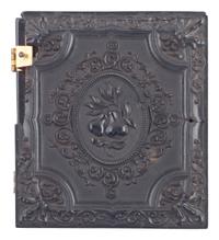 [EARLY PHOTOGRAPHY]. 12 daguerreotype portraits of female subjects holding cased images, including: