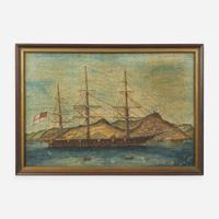 Anglo-American School 19th century Portrait of a British Ship