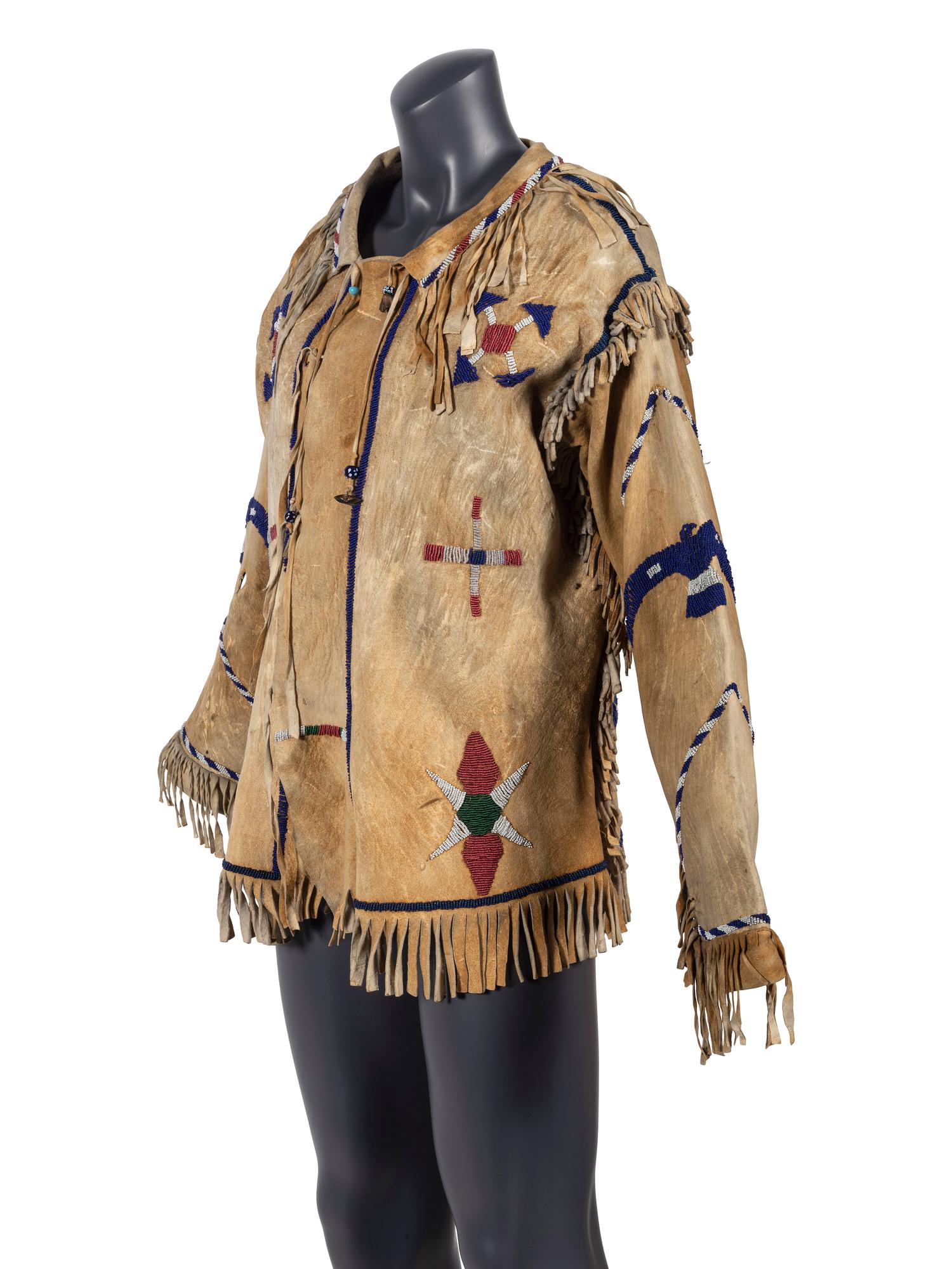 Apache Beaded Hide Jacket, Pictorial