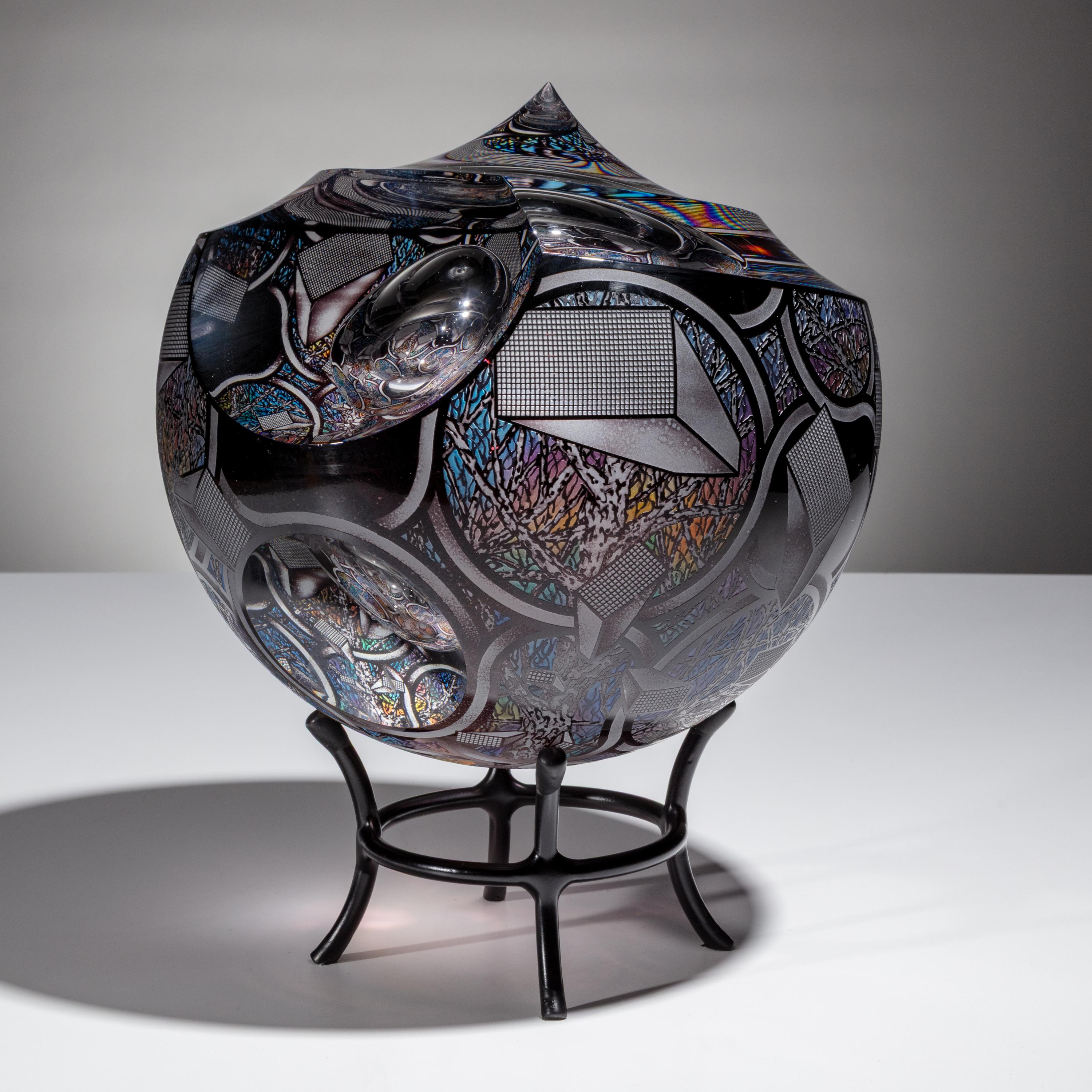 David Schwarz (American, b. 1952) — Bubble Study in Black , 2010