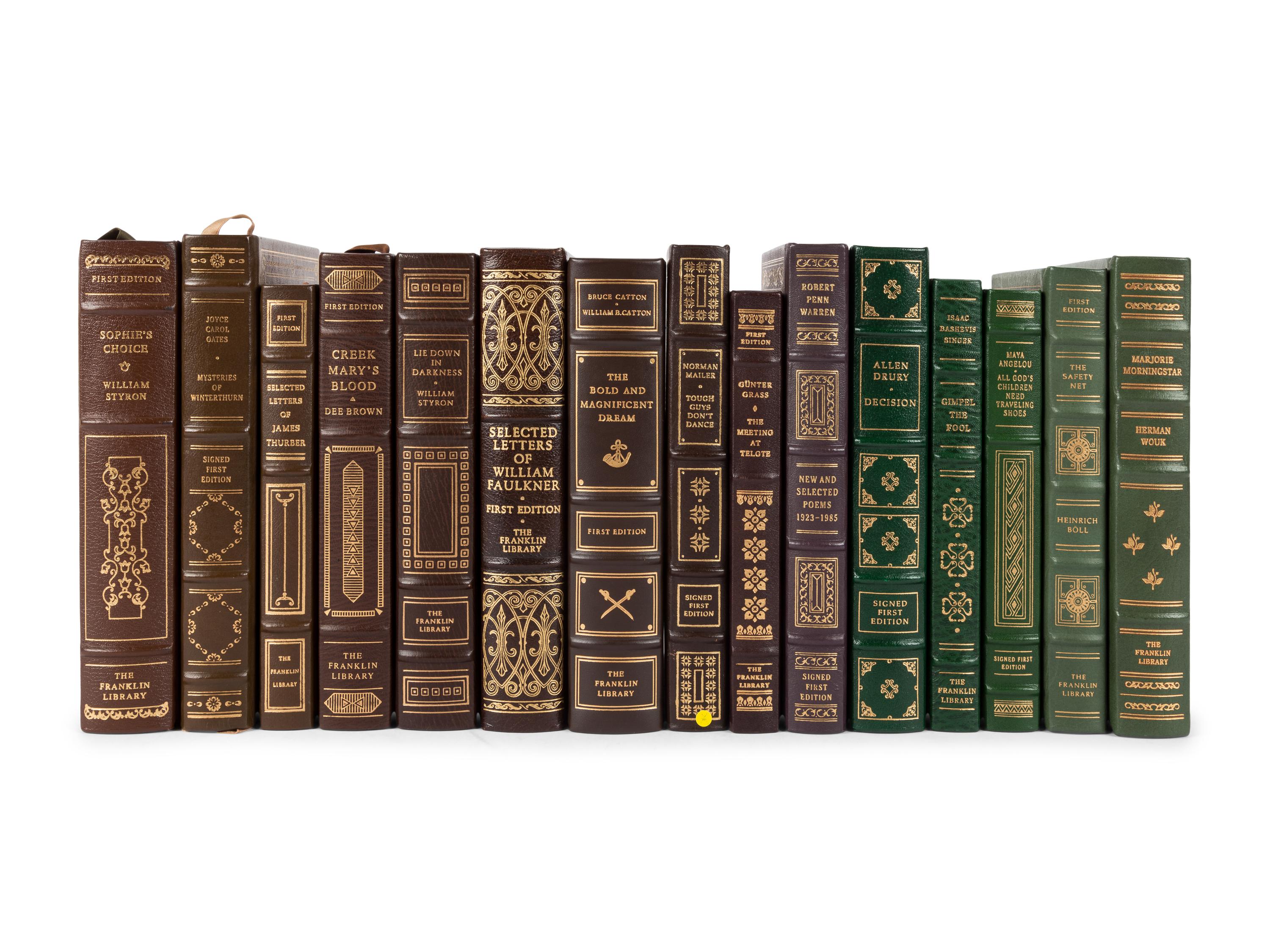 [BINDINGS]. [FRANKLIN LIBRARY]. A group of 51 works in 52 volumes published by the Franklin Library, including: