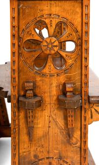 An Italian Pierce Carved Walnut Armchair