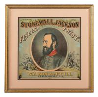 [CIVIL WAR]. A group of 6 prints featuring Civil War scenes and personalities, highlighted by tobacco advertisement illustrating Stonewall Jackson.